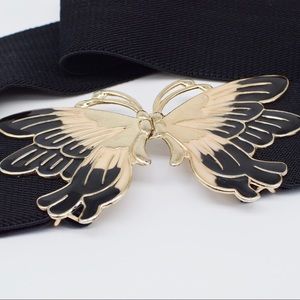 Vintage butterfly clasp stretch belt